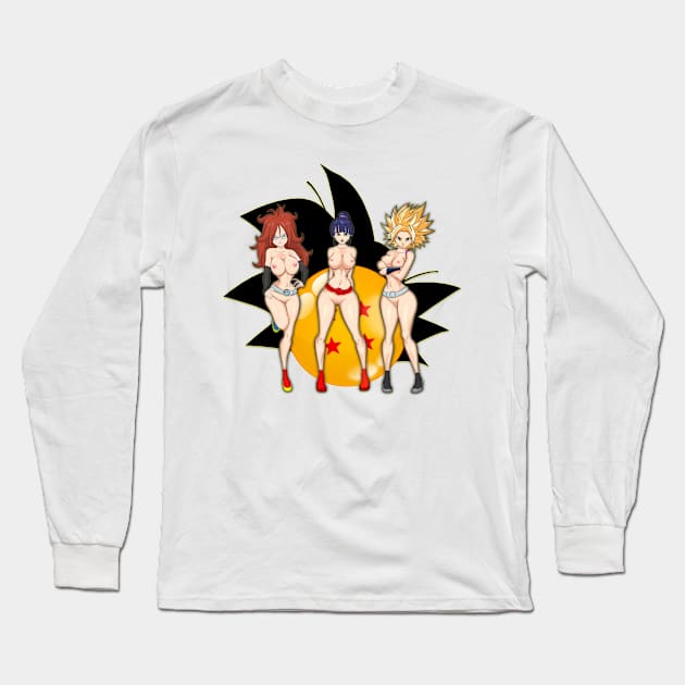 DB Hentai Girls Long Sleeve T-Shirt by AnimeWorld